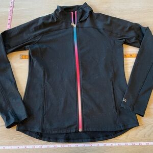 DSG Kids Black Jacket with Multicolor Zipper